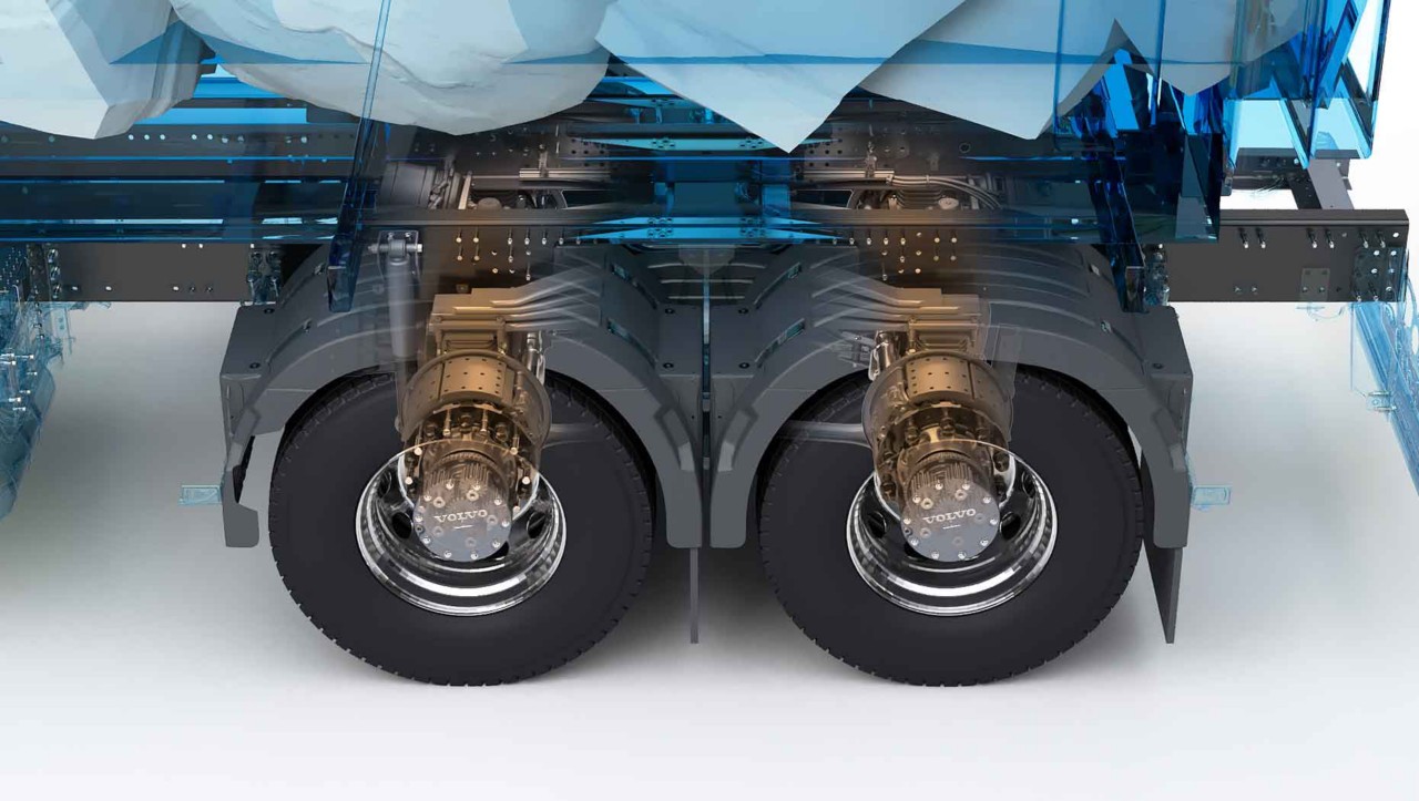 Illustration graphique 3D du nouvel essieu moteur